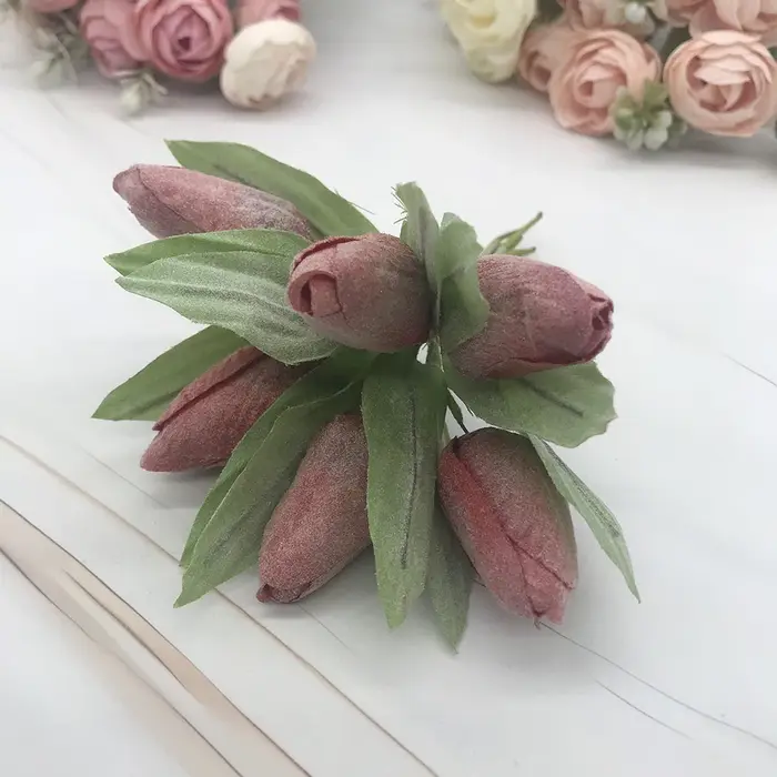 Bouquet de tulipes pour la décoration de la maison, petite plante à feuilles vertes, pot de fleurs, 