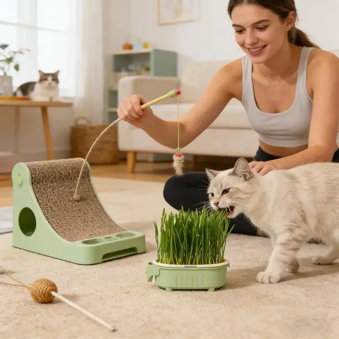 Nouveauté : Plateau de plantation pour herbe à chat en forme d'éléphant