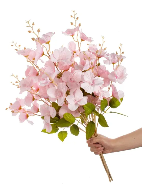 Fleurs artificielles Soie Magnolia Cour Extérieure Mariage Bouquet De Mariée Vase Maison Chambre Déc