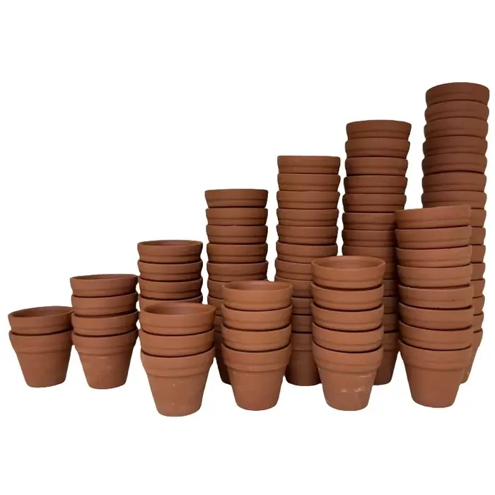80 pièces petit Mini 1.3 "Pot en terre cuite argile céramique poterie planteur, Cactus fleur pépiniè