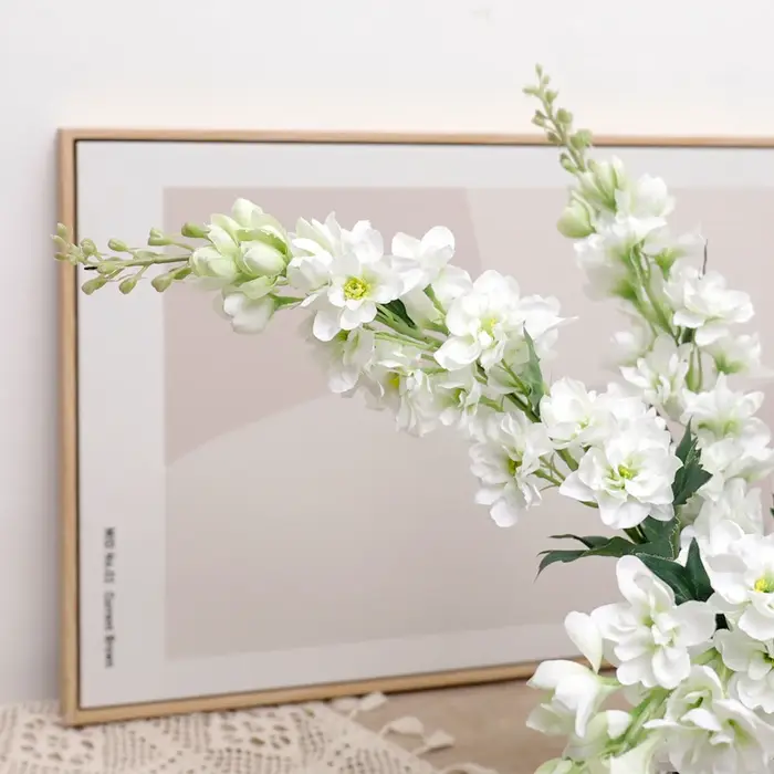Fleurs artificielles 75CM longue branche Hyacinthus soie Delphinium maison salon Vase Arrangement floral artisanat décoration de mariage