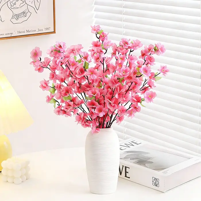 Bouquet de fleurs artificielles en soie