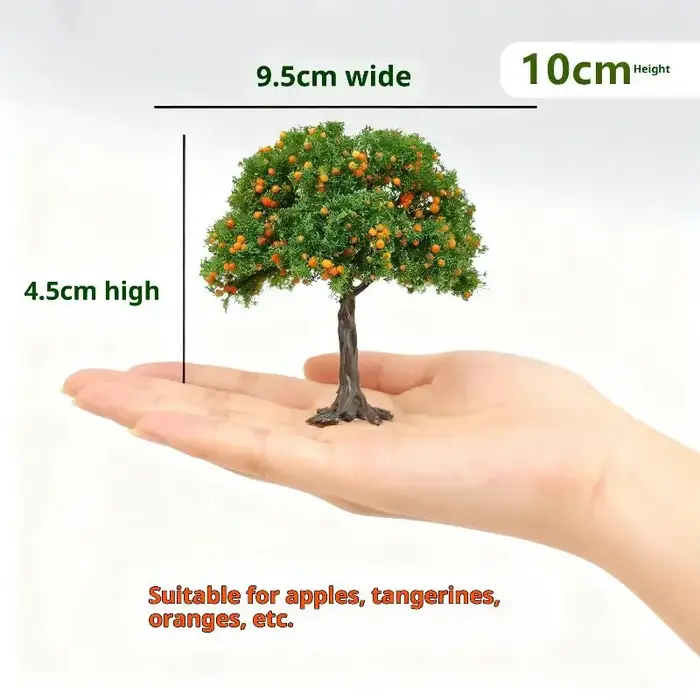 Arbres-fruits miniatures détaillés DIY pour aménagement de modèles, décoration de table de sable
