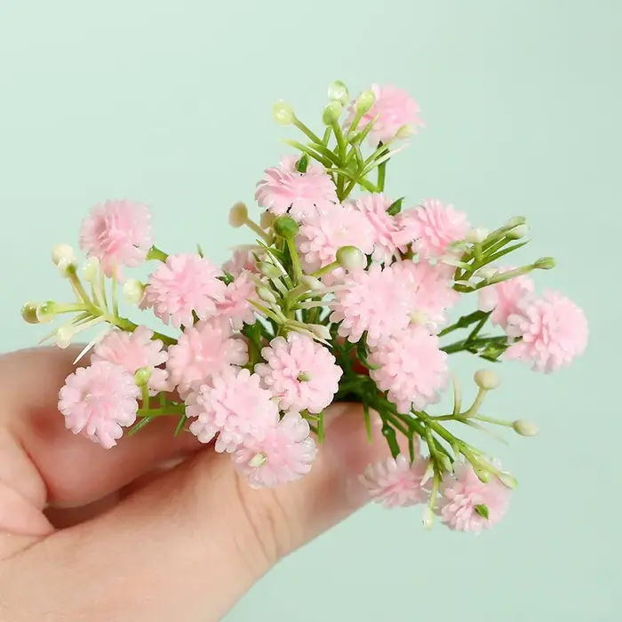 20/40 pièces fleurs artificielles 8CM fausse fleur pour la décoration intérieure décorations de mariage ornements artisanat cadeau guirlande accessoires