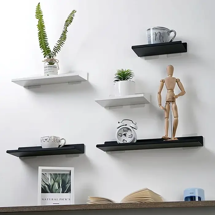 Étagères flottantes sur le mur sans perceuse