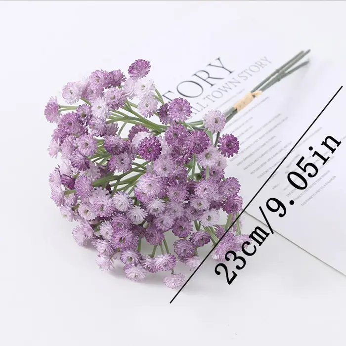 Gypsophile artificielle, petit bouquet de fleurs pour mariée, bricolage pour décoration de mariage e