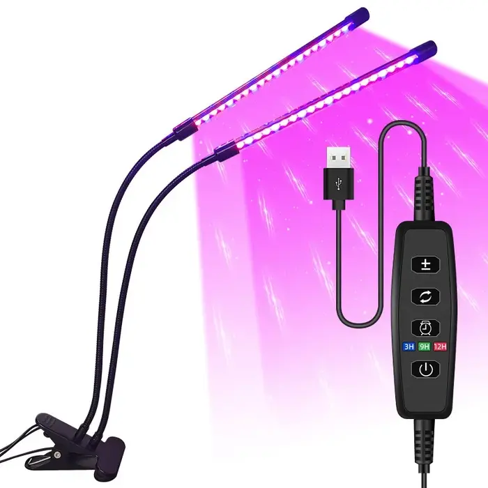 USB LED plante poussent la lumière jardin intérieur 10 niveaux réglables