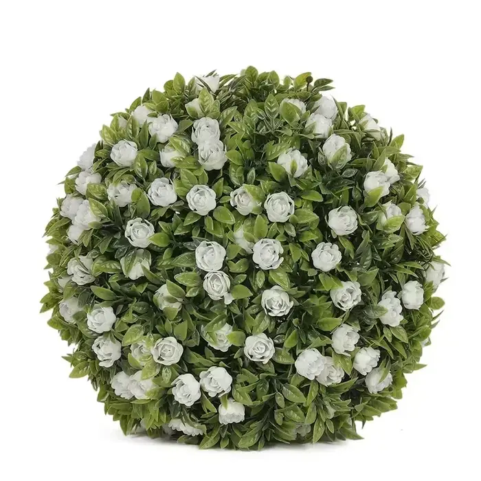 Boule d'herbe artificielle feuille d'eucalyptus plante verte fausse herbe aménagement paysager arbre