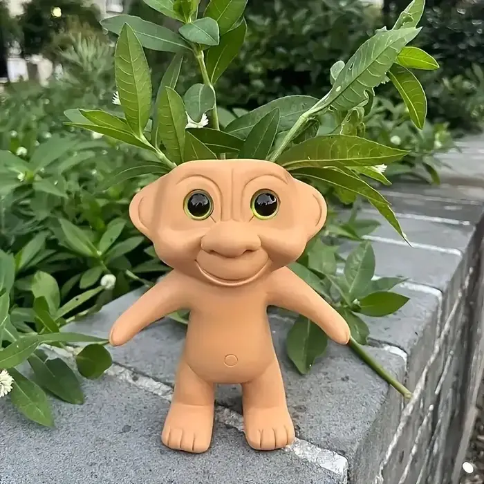 Pot de plante succulente ET Alien en résine