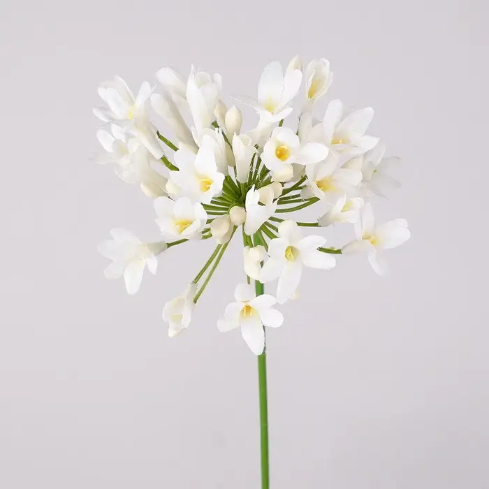 6 pièces de fleurs artificielles d'agapanthus en soie de haute qualité, décoration pour hall d'entré