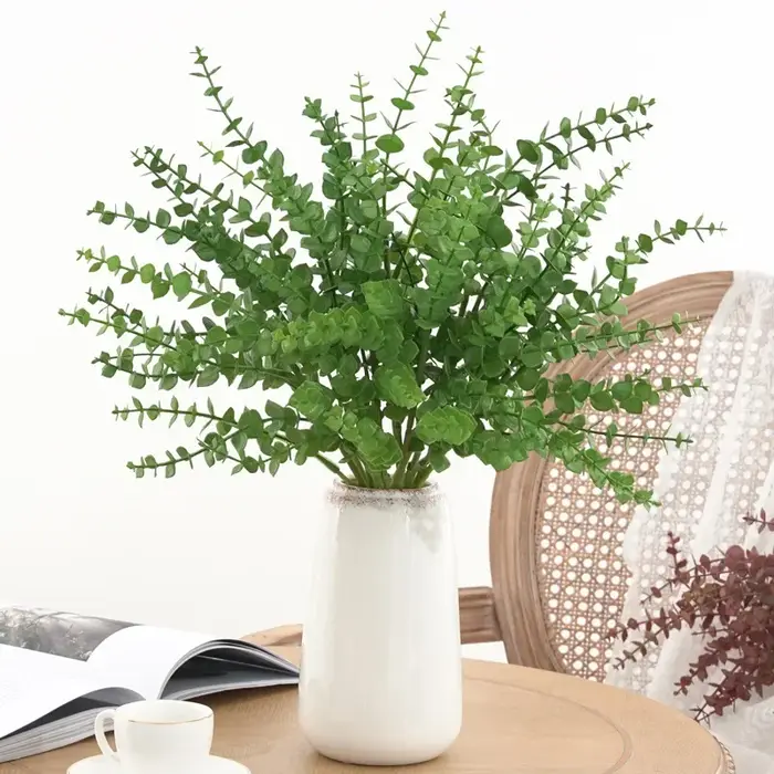 Aloès vert 10 pièces plante de Simulation en plastique Eucalyptus Milan herbe artificielle