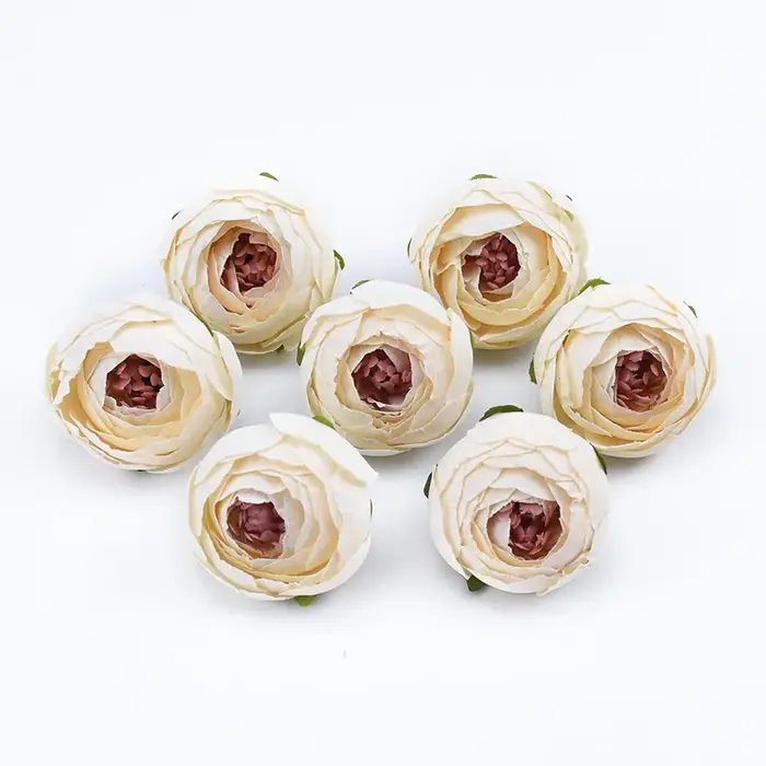 6 pièces roses en soie bourgeons de thé fleur de mariage mur Festival décoration pour la maison acce