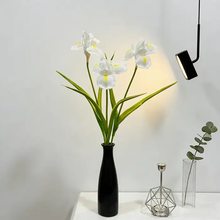 Fleurs d'iris artificielles de haute qualité de 21