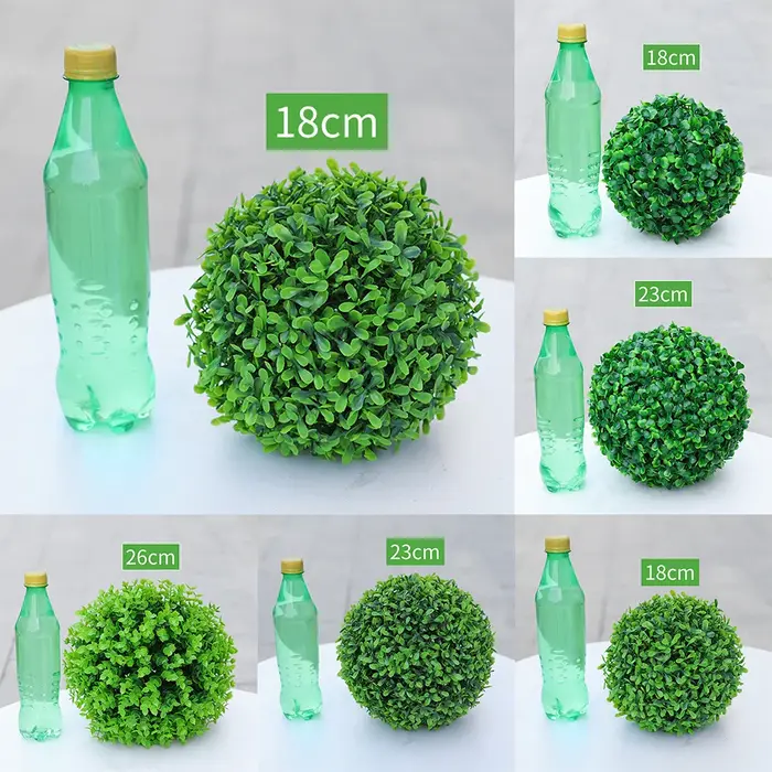 Boule de plante artificielle ronde