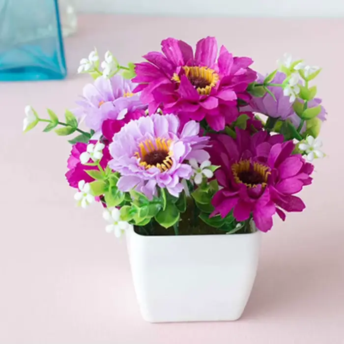 Plante Artificielle en Pot pour Décoration de Jardin
