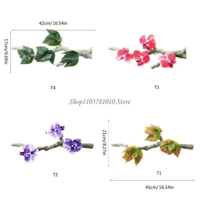 U55D Reptiles Vine Aspiration Tup Aquariums Decoration Life Like Climbing