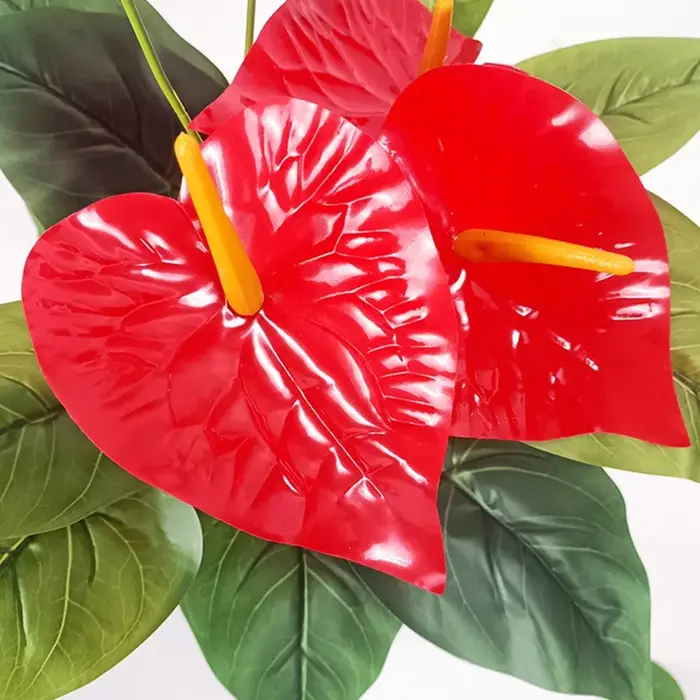 Anthurium artificiel à 18 têtes