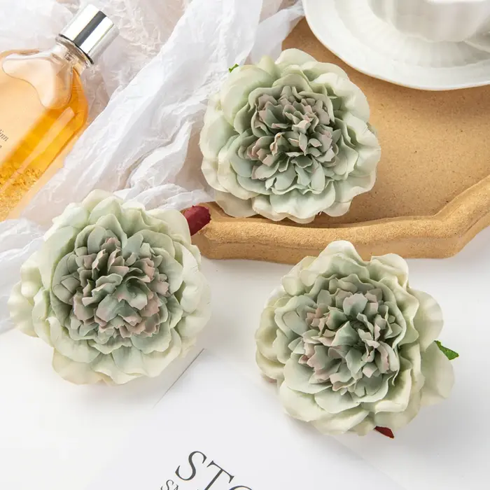 50/100PCS Fleurs Artificielles Pas Cher Décor À La Maison De Mariage Jardin Rose Arche Soie Dahlia J