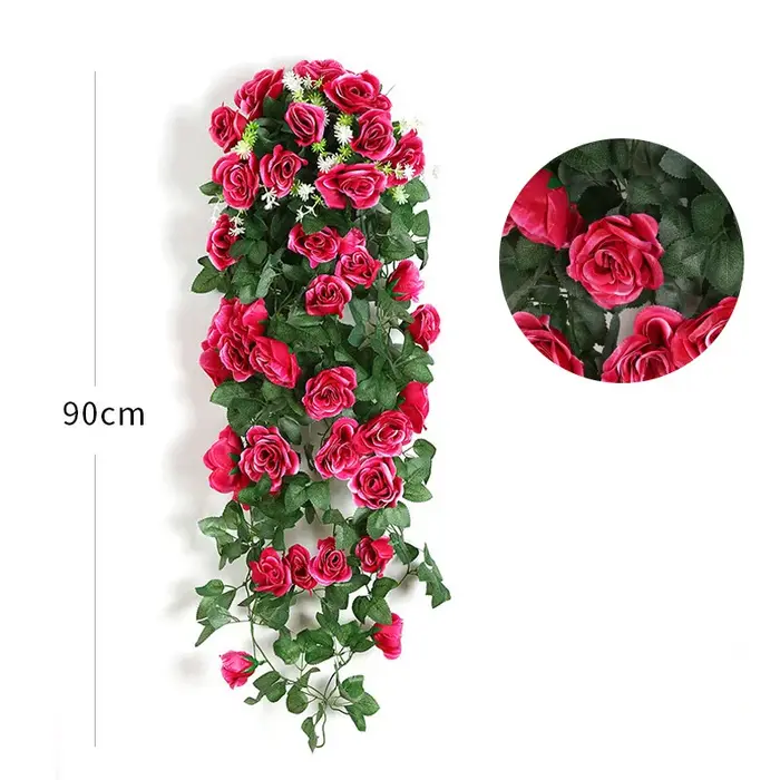 Fleur artificielle en rotin