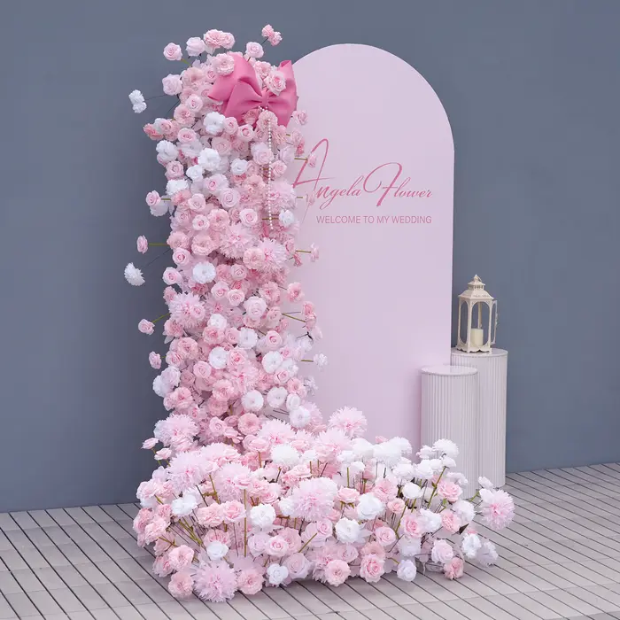 A8986 luxe frais Rose blanc