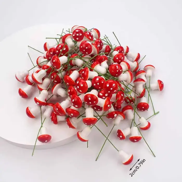 Mini plante bonsaï en pot rouge pour décoration de jardin