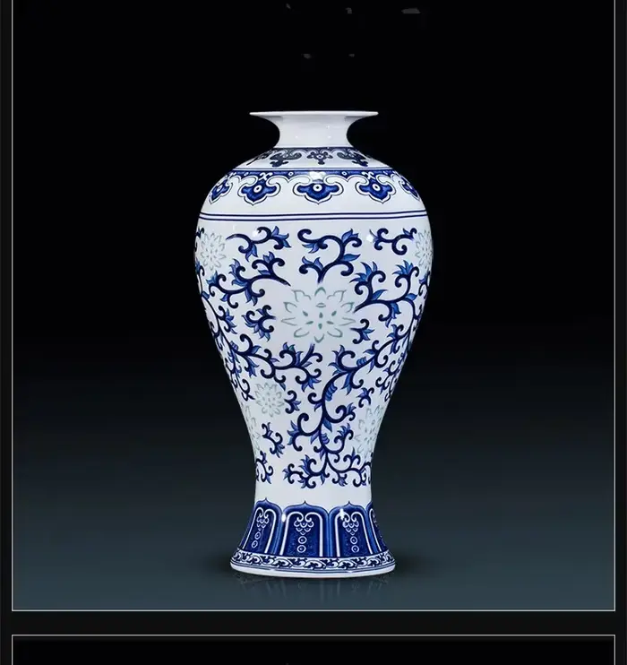 Vase à fleurs en porcelaine d'os