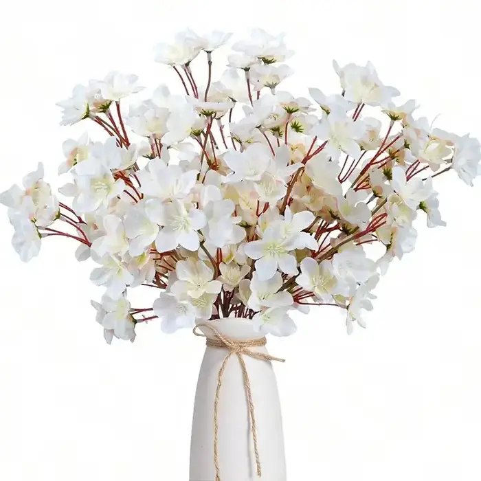 Fleurs artificielles Soie Peach Blossom Arrangement Accueil Salle De Mariage Table Partie OutdoorYard Jardin Festival BRICOLAGE DecorAccessories