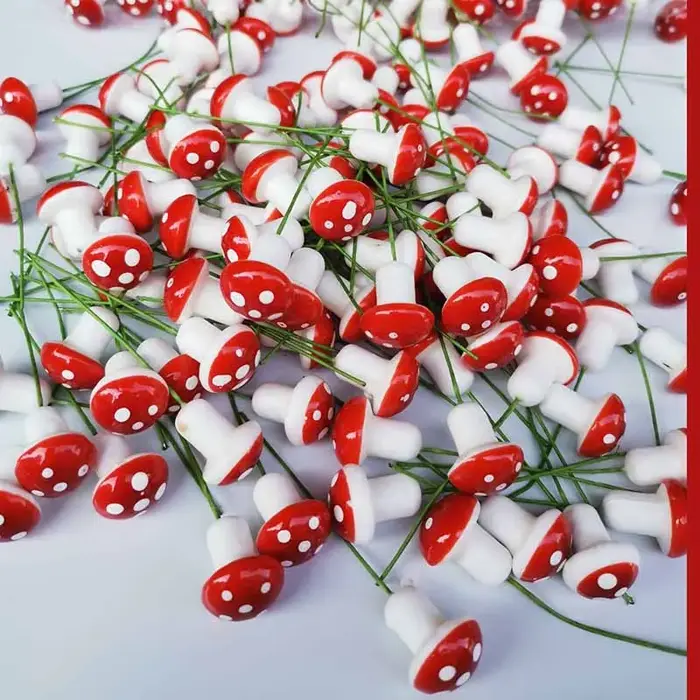 Mini plante bonsaï en pot rouge pour décoration de jardin, petit jouet à faire soi-même, ornement de