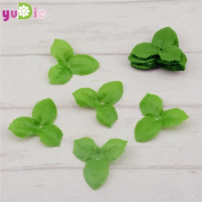 InjGreen-Feuilles Artificielles Faux Cuir oral elu pour Décoration de Mariage