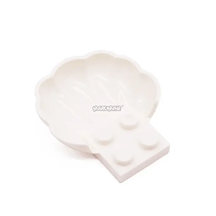 Marumine MOC – pièces de fleurs de palourde avec 4 goujons, blocs de construction, particules de pla