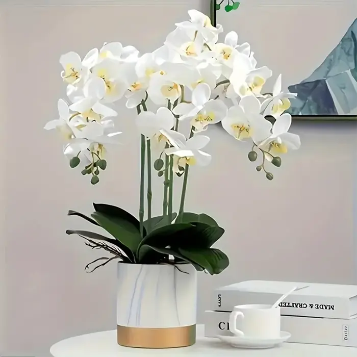 Branches de fleurs artificielles Phalaenopsis