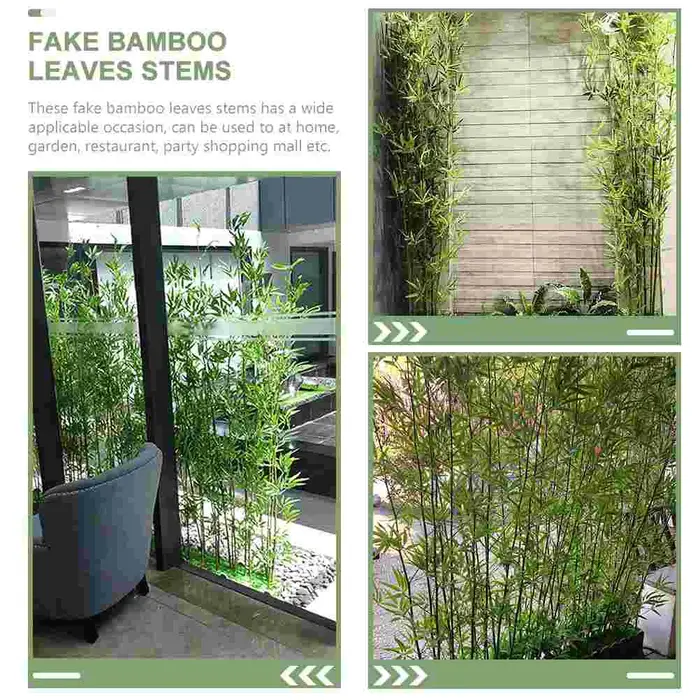 Feuilles décoratives en bambou