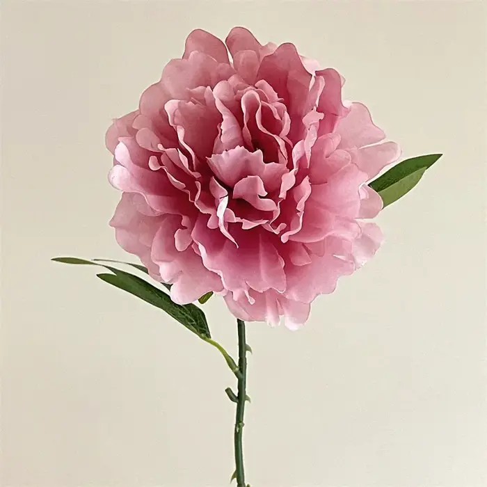Fleur de pivoine en soie blanche, grande tête, Bouquet de Style européen, Arrangement Floral de mari