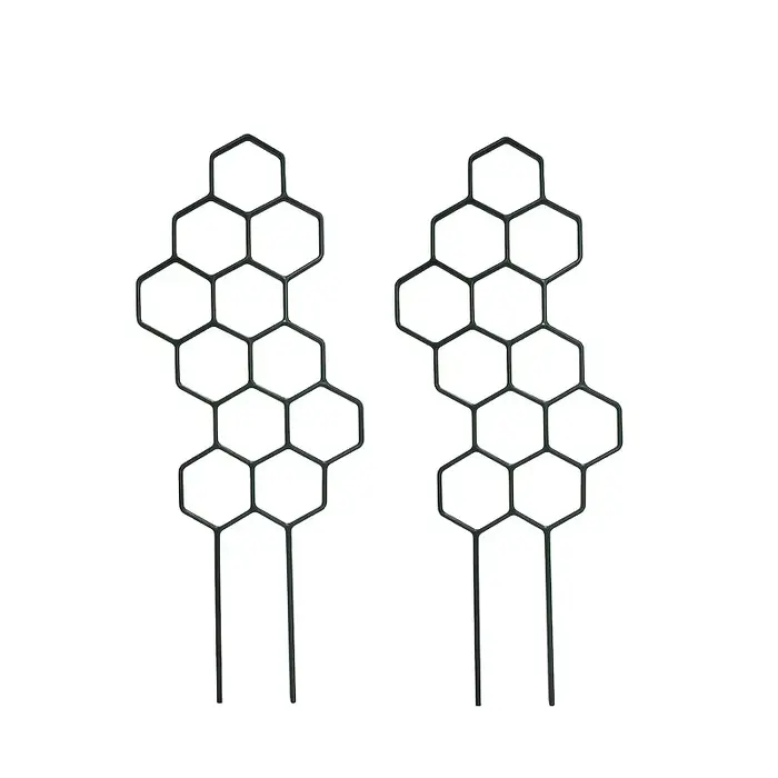 2 pièces Treillis alvéolé pour plantes grimpantes, support pour plantes en pot et fleurs, gain de pl