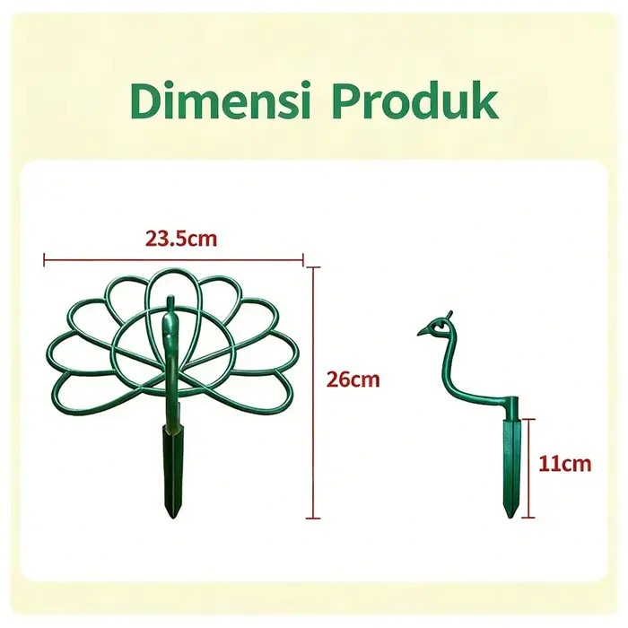 Nouveau support de plante en forme de paon pour extérieur