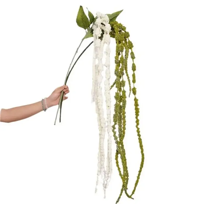 Plante artificielle suspendue Amaranthus à 6 têtes, amarante à longues queues multicolores, ornement floral à longues pampilles, accessoires