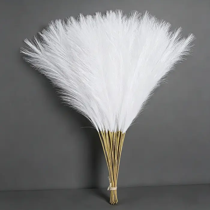 Bouquet artificiel réaliste d'herbe de la pampa de 55 cm, idéal pour la décoration intérieure, les v