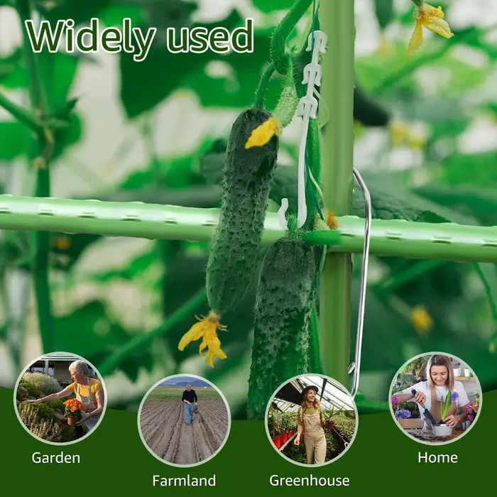Boucles de connexion en treillis pour plantes, 50 pièces, Support de tuyau d'escalade, outil de fixa