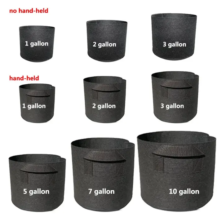 1-30 gallons grande plante fleur sacs de culture pot maison outils de jardin pomme de terre fraise t