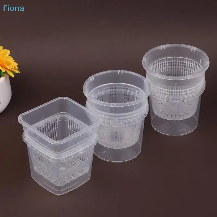 ✔ Pot à orchidées transparent avec drainage