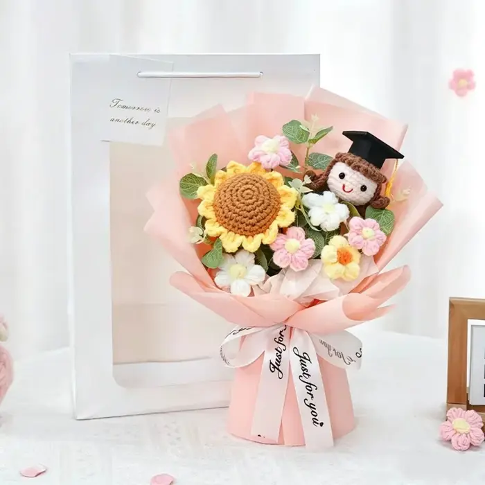 Fleurs au crochet faites à la main