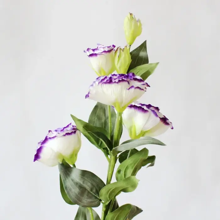 Eustoma-Fleurs artificielles pour fenêtre de maison