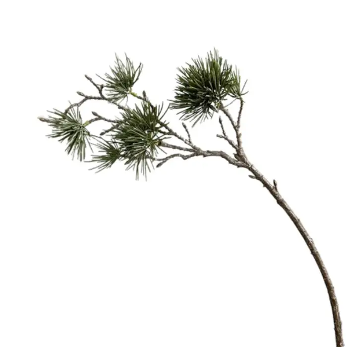 Arrangement floral, branche de pin artificielle verte, pin artificiel de luxe en plastique, plantes 