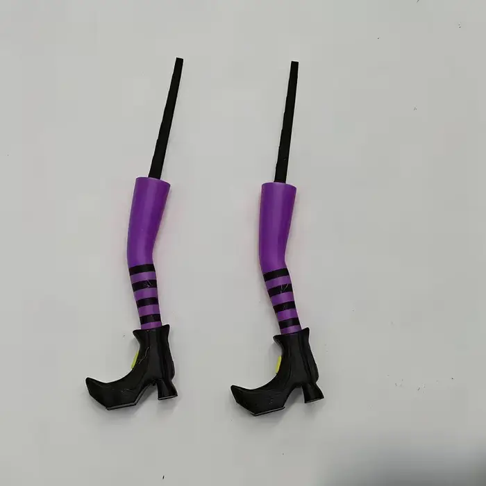 Lot de 2 pots de fleurs en forme de jambe de sorcière