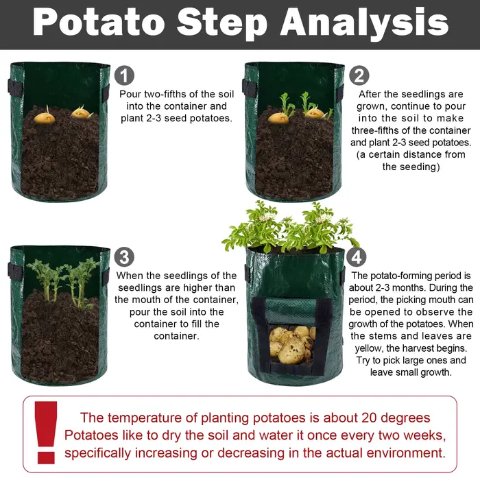 PotTagGrow-Sacs pour plantes de jardinage
