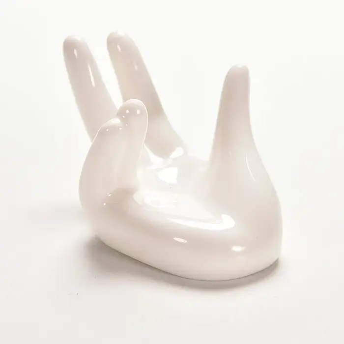 Plante à Air en céramique et porcelaine blanche