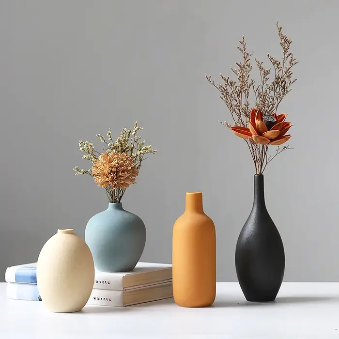 Vase en céramique couleur Morandi