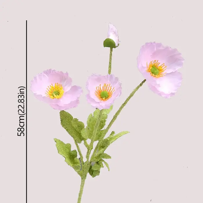Fleurs artificielles en soie Flocking Yu Meiren