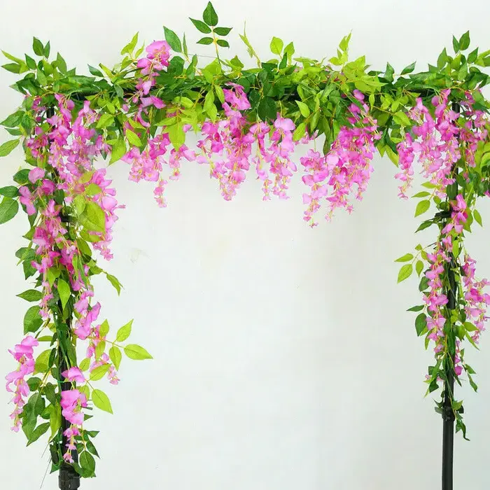 Guirlande de Glycine Artificielle pour Extérieur de Maison