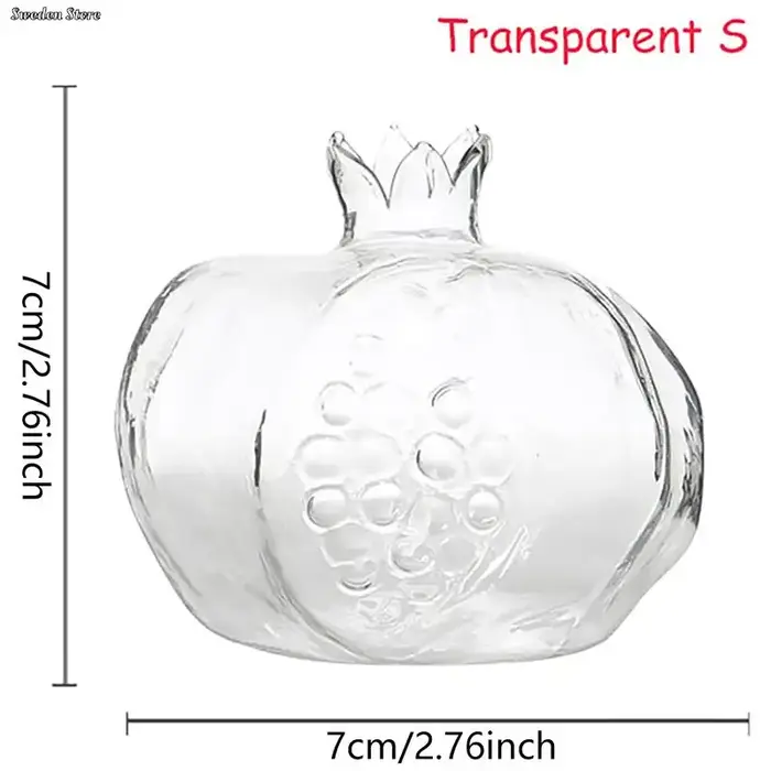 Vase à fleurs en verre de grenade, cache-pot de fruits, décoration de chambre, créativité, décoratio
